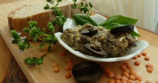 Linsen-Oliven-Aufstrich