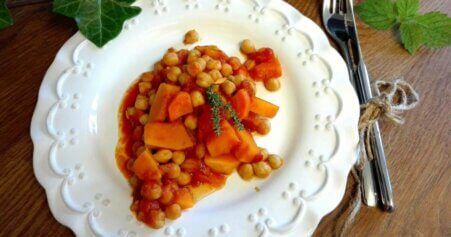 Kürbis Kichererbsen Curry