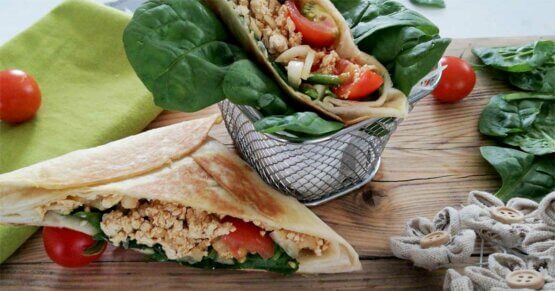 Gefüllte Tortilla – Herzhafter Genuss mit Tofu und Gemüse