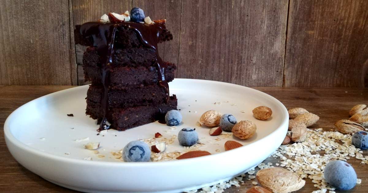 Vegane Proteinbrownies