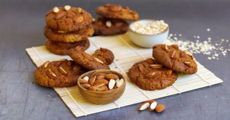 Vegane Hafer-Mandelkekse